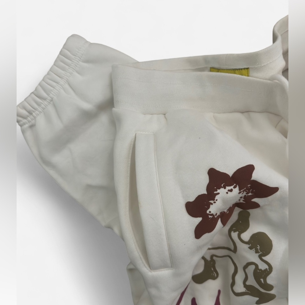 NWOT Urban Outfitters White Floral Track Pants - Picture 7 of 11